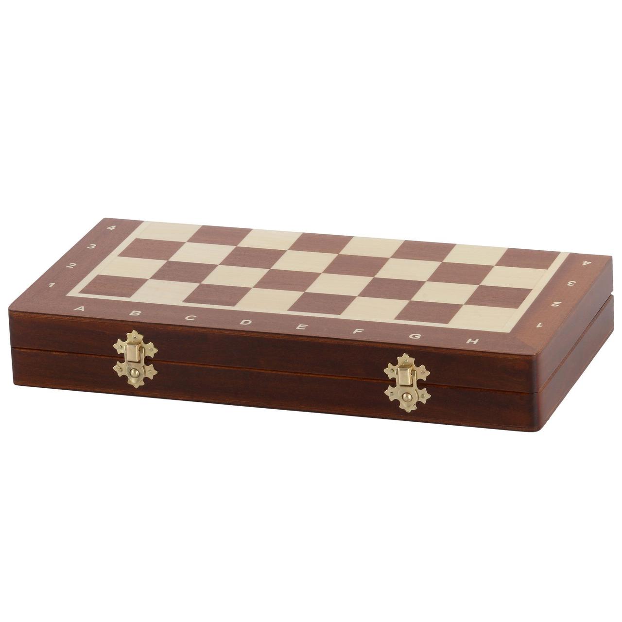 MAHOGANY Magnetic Chess Set