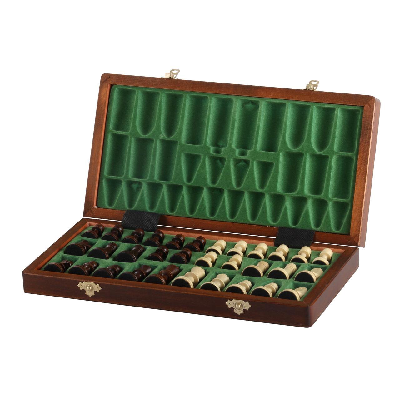 MAHOGANY Magnetic Chess Set