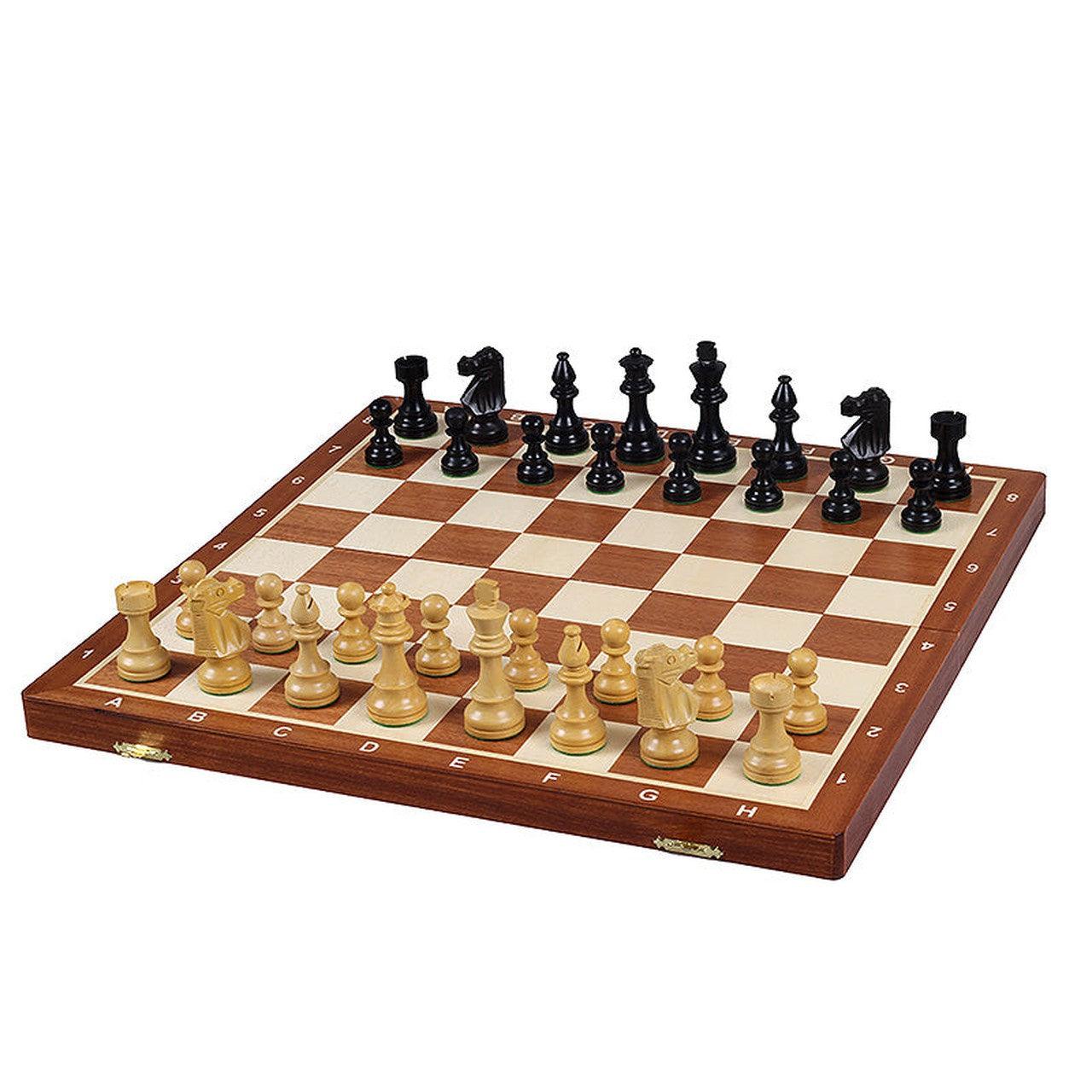 WE Games French Staunton Chess & Checkers Set - Weighted Pieces, Black –  American Chess Equipment