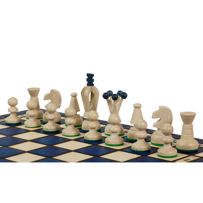 KING'S BLUE Chess Set | 38cm