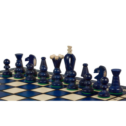 KING'S BLUE Chess Set | 38cm