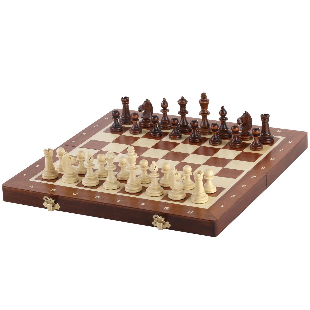 MAHOGANY Magnetic Chess Set